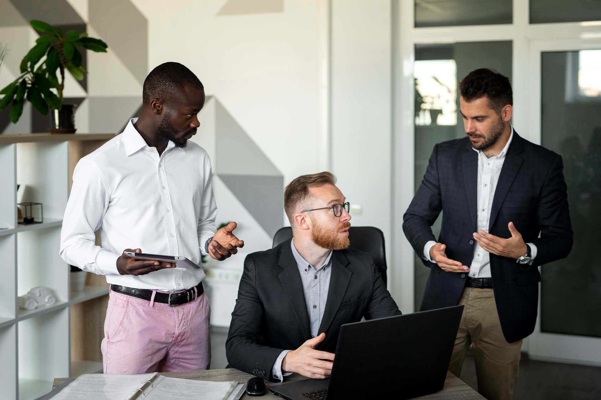 Zorro AE Team Brainstorming Strategic Digital Solutions in Dubai Office