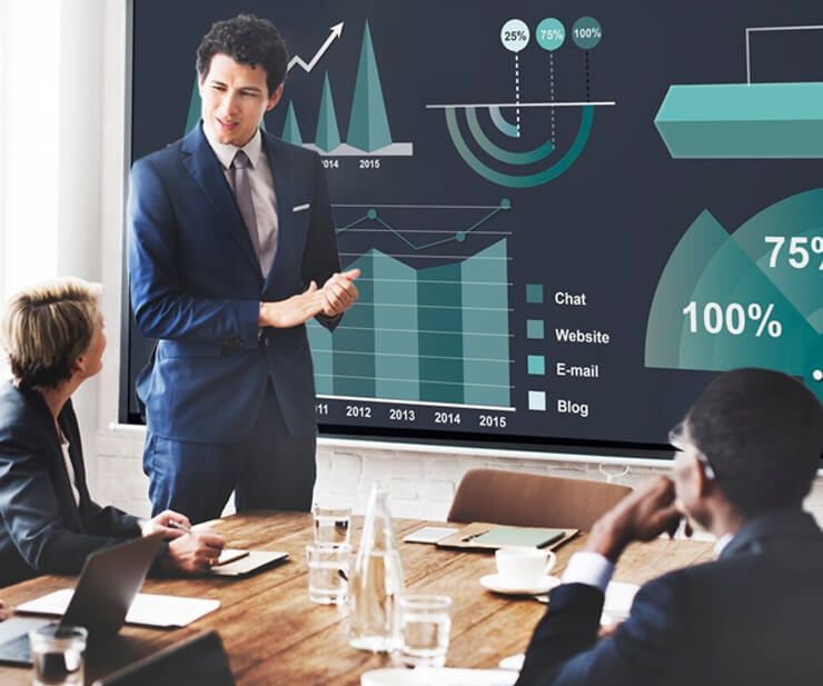 Big Data Dashboard Illustration - Zorro Business Intelligence Visuals