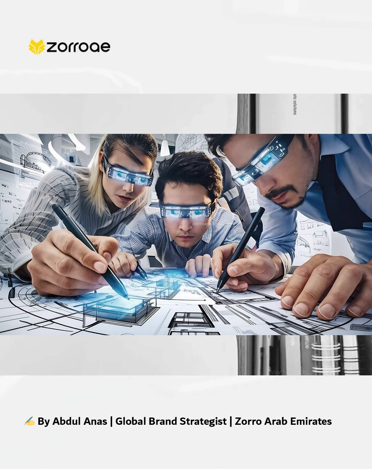 Zorro Ad Agency 'Desert Storm' branding campaign poster featuring UAE landscape